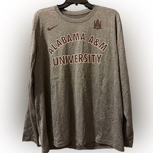 HBCU Alabama A&M University Nike Long-Sleeve Tee Shirt, Large